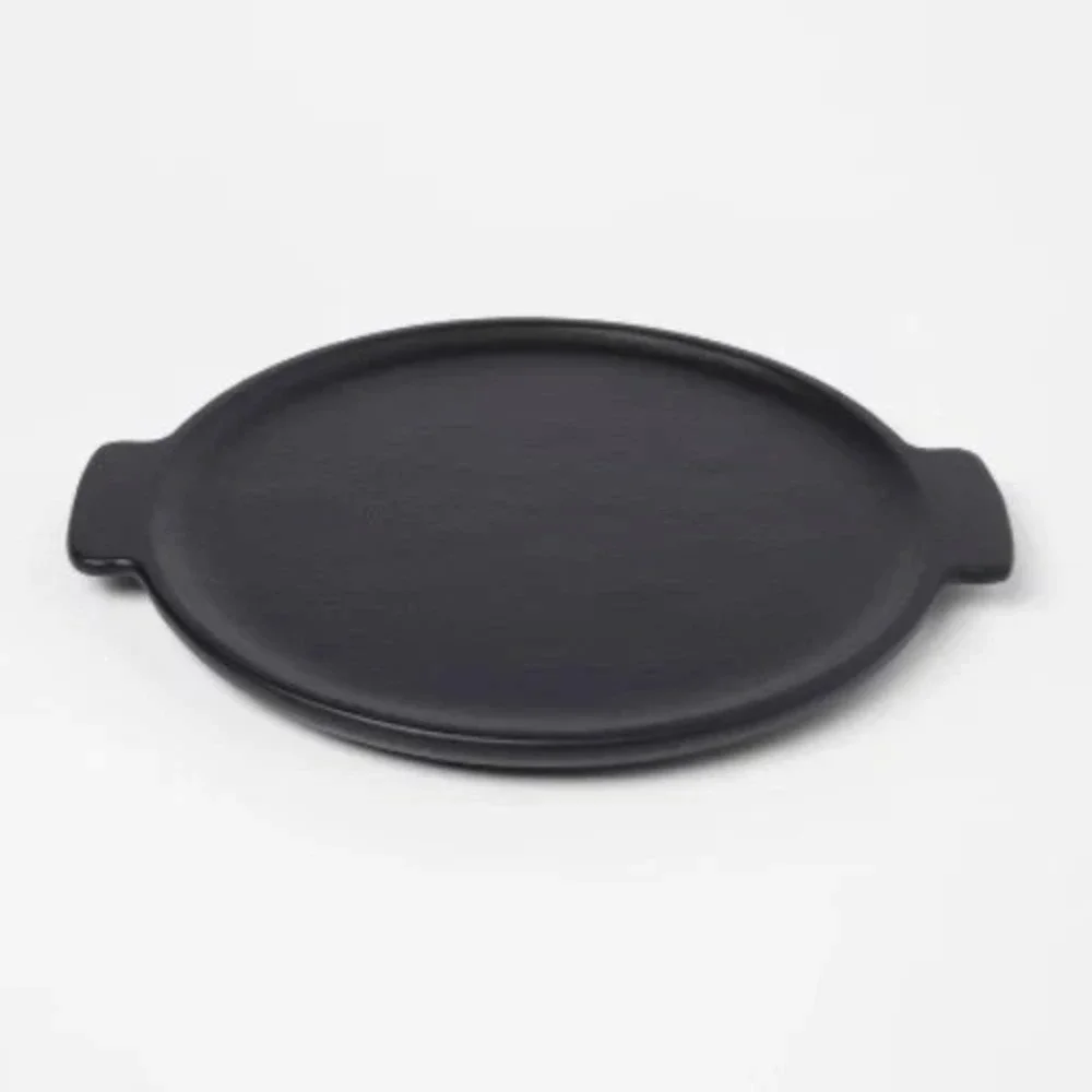 Threshold Black Varnished Acacia Eastport Modern Serving Tray  (15
